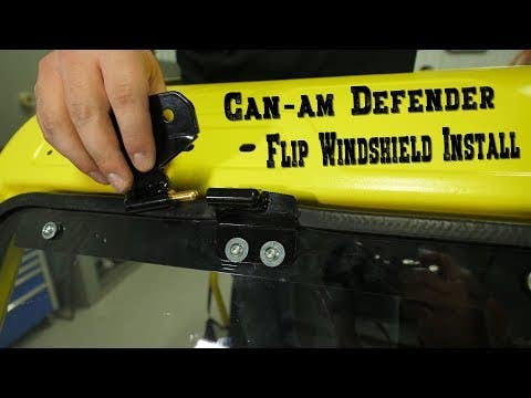 Can-Am Defender Flip Windshield