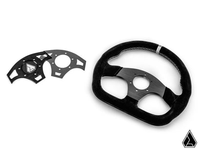 Suede Ballistic "D" UTV Steering Wheel