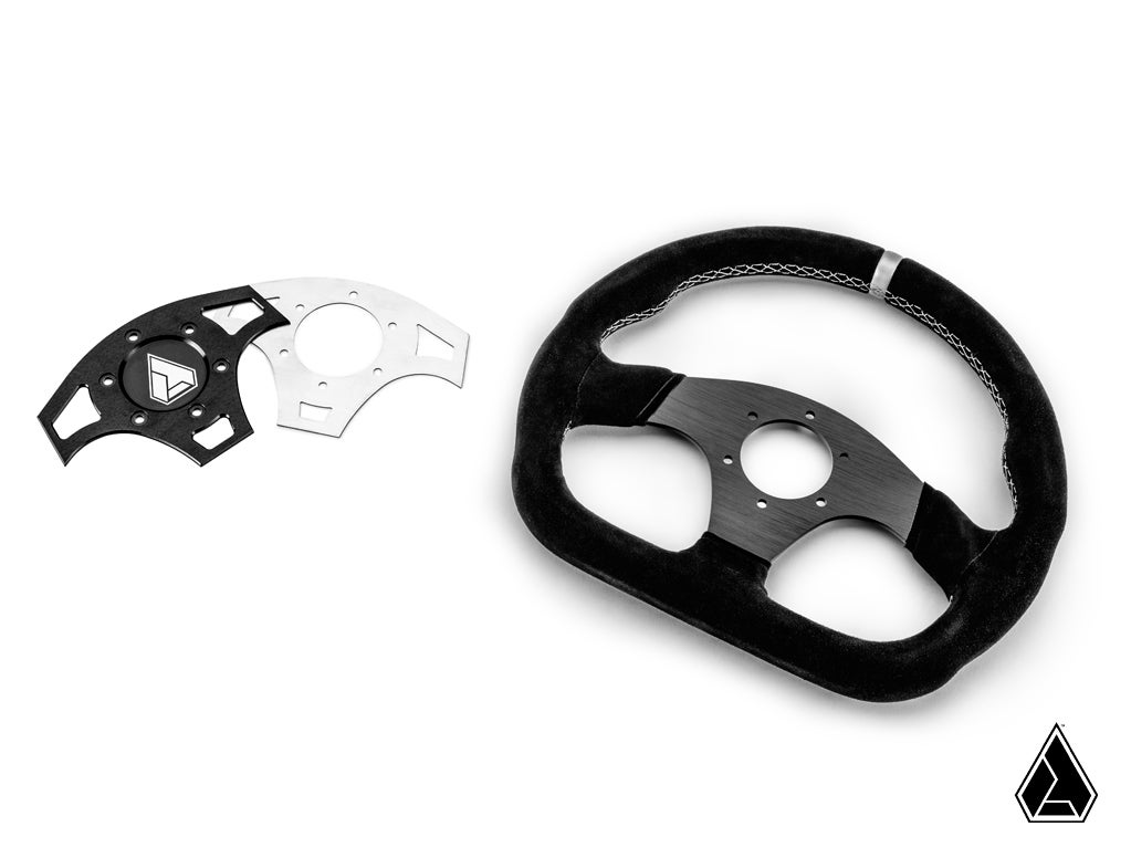 Suede Ballistic "D" UTV Steering Wheel