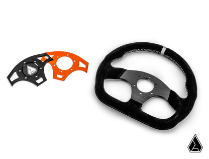 Suede Ballistic "D" UTV Steering Wheel