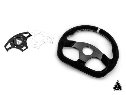 Suede Ballistic "D" UTV Steering Wheel
