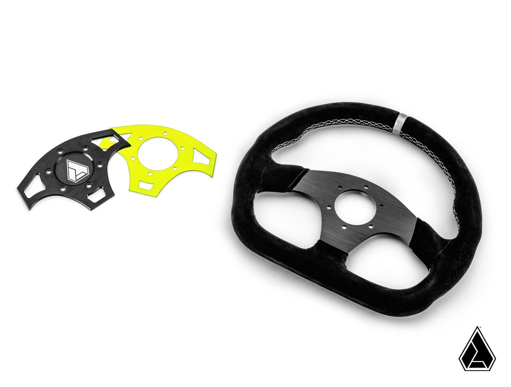 Suede Ballistic "D" UTV Steering Wheel