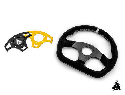 Suede Ballistic "D" UTV Steering Wheel
