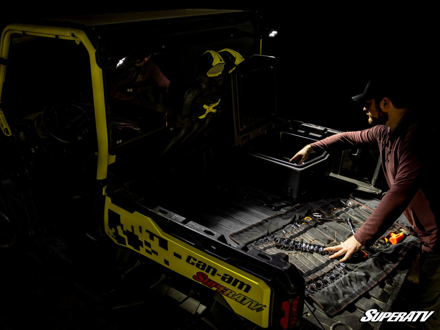 Can-Am Defender Rear-Facing LED Cube Lights