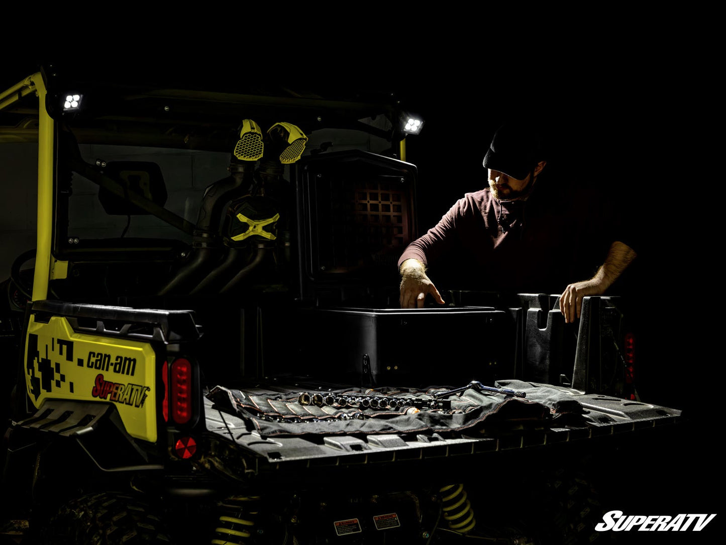 Can-Am Defender Rear-Facing LED Cube Lights