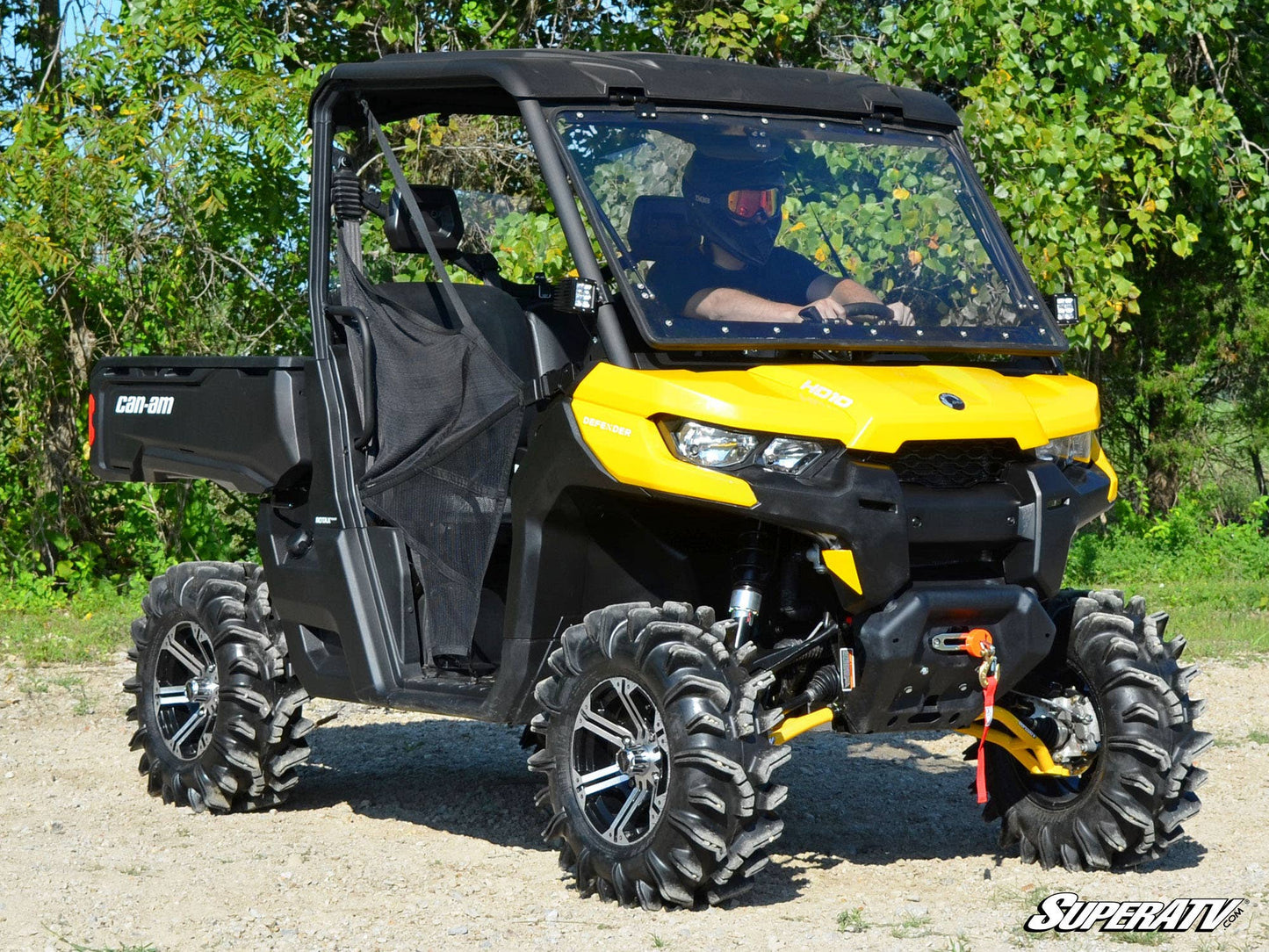 Can-Am Defender Flip Windshield