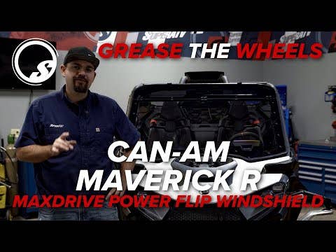 Can-Am Maverick R MaxDrive Power Flip Windshield