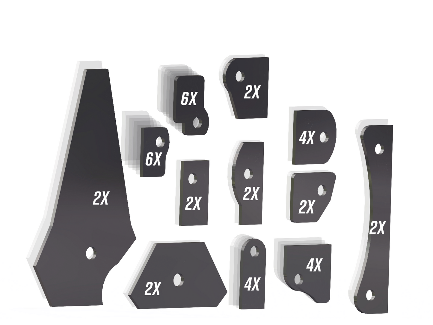 Can-Am Defender Weld-In Gusset Kit